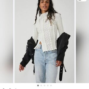 Free People Lula Top Semi Sheer Women’s Small